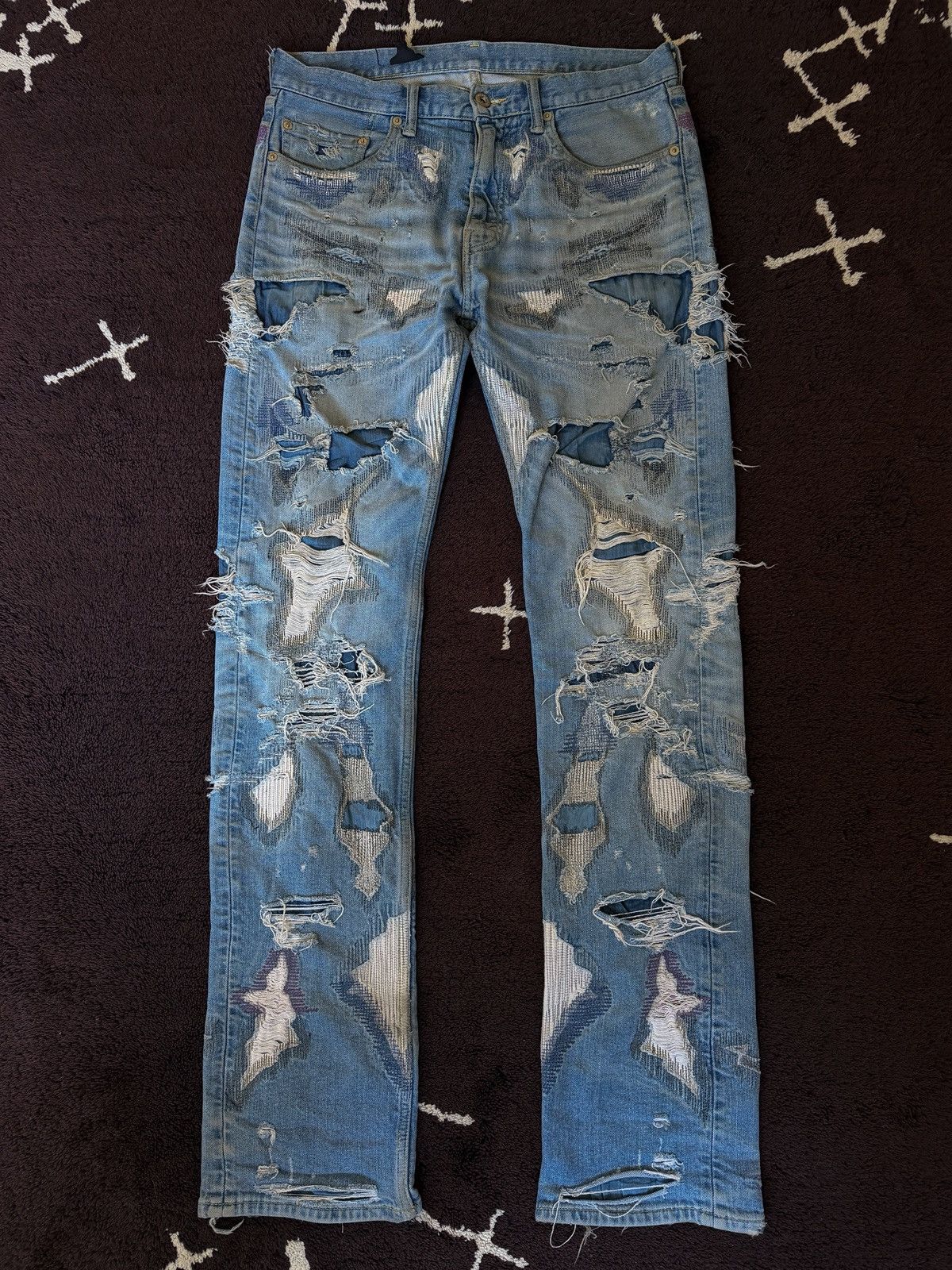 Vlone Vlone blue scab denim Size US 32 / EU 48 - 1 Thumbnail