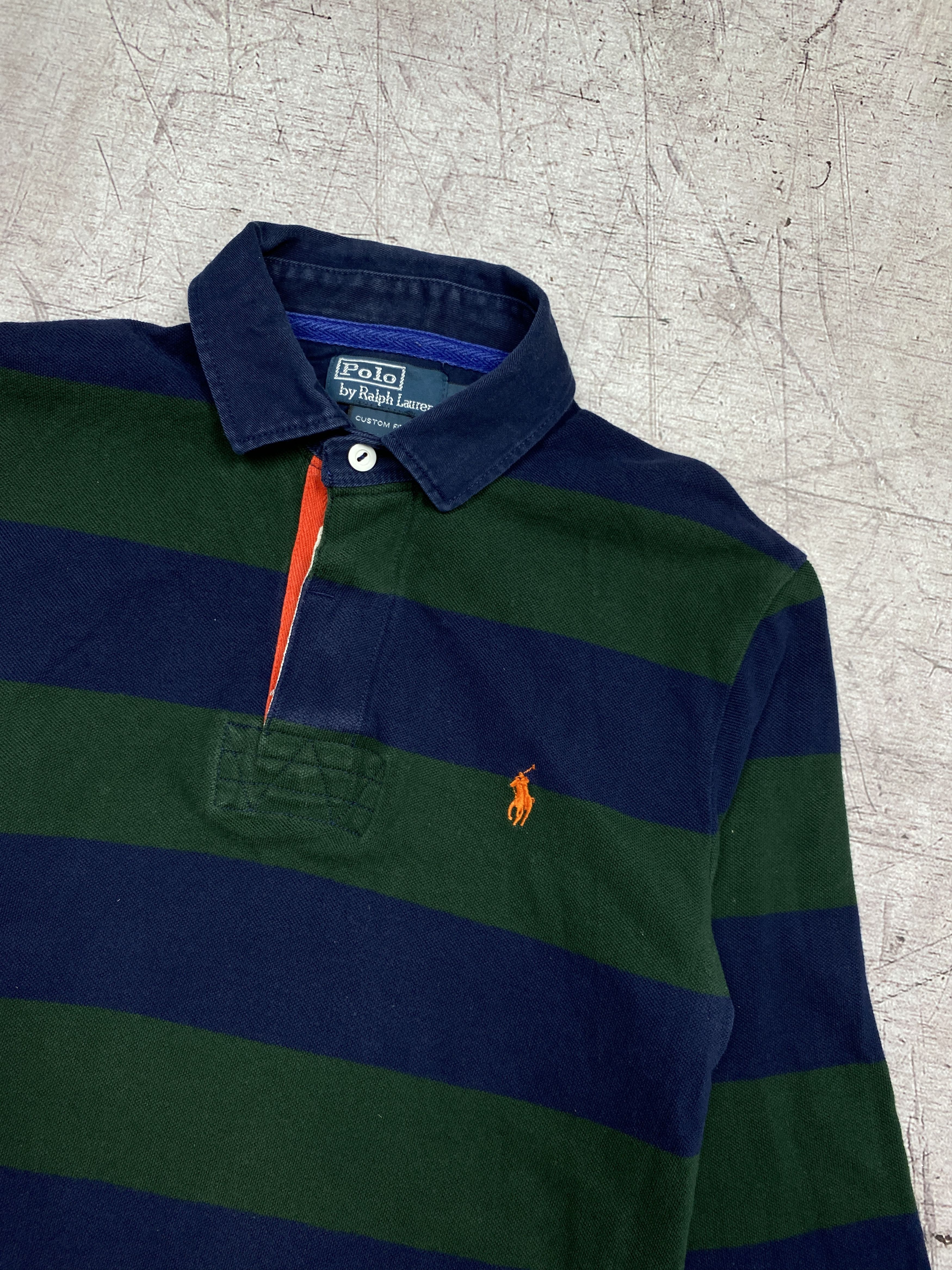 Polo Ralph Lauren × Ralph Lauren × Vintage Polo Ralph Lauren Vintage Rugby Long Sleeve Polo Shirt Size US M / EU 48-50 / 2 - 2 Thumbnail
