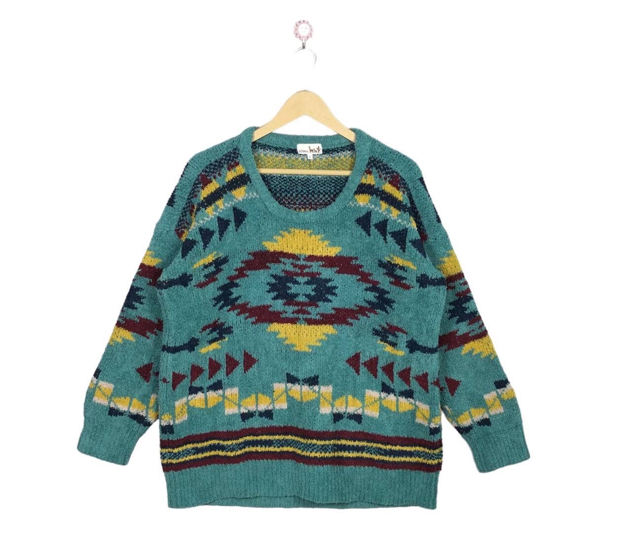 Native × Vintage Vintage Titicaca Navajo Aztec Native Wool Knitwear Size US L / EU 52-54 / 3 - 1 Thumbnail