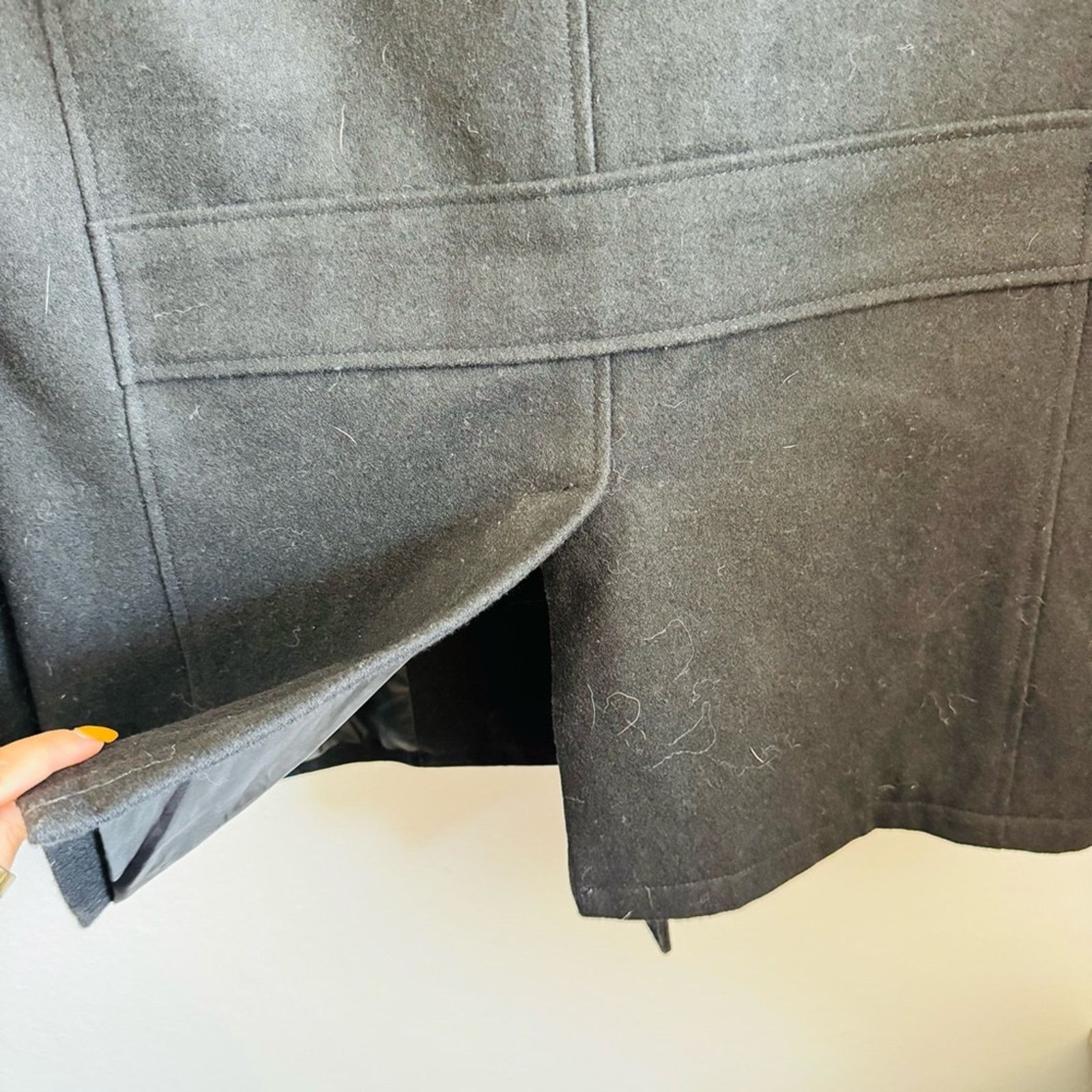 Perry Ellis PERRY ELLIS $328 Black Wool Pea Coat Button Outer Jacket S Size US S / EU 44-46 / 1 - 10 Thumbnail