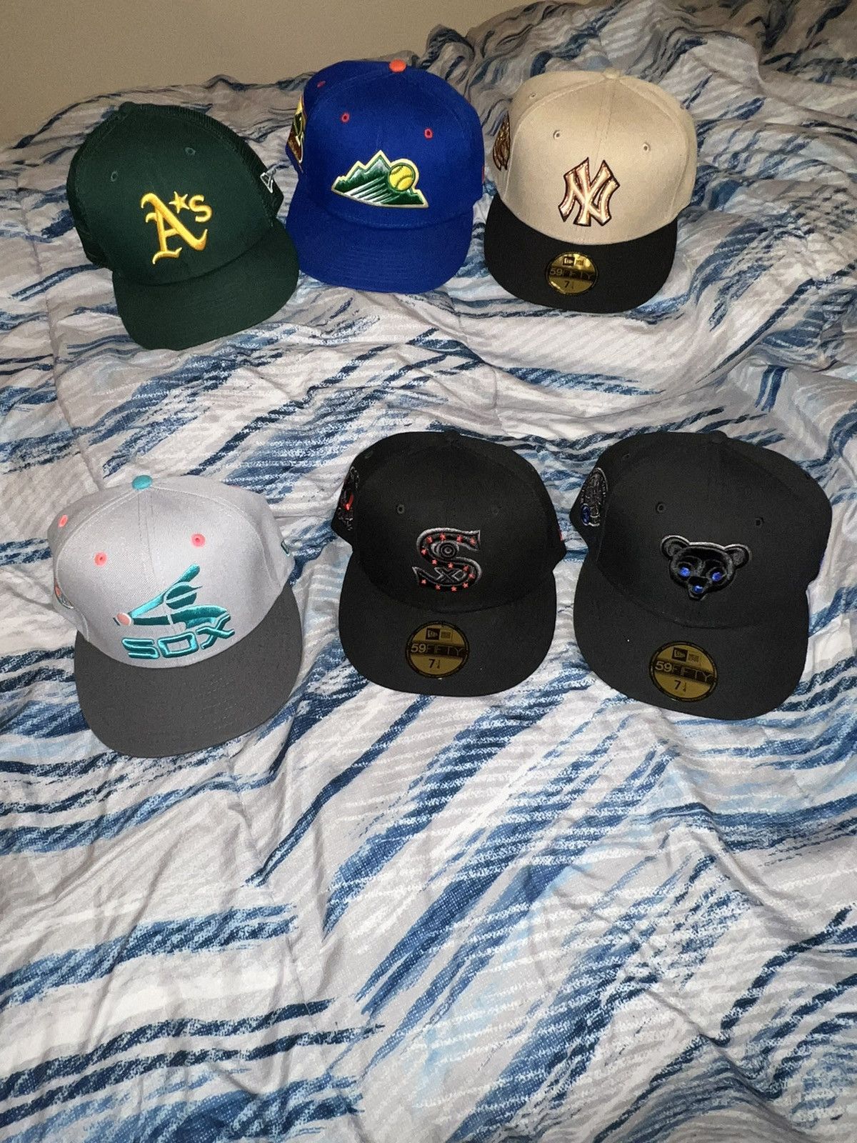 image of Lids x New Era Multiple Hats Being Sold, Men's