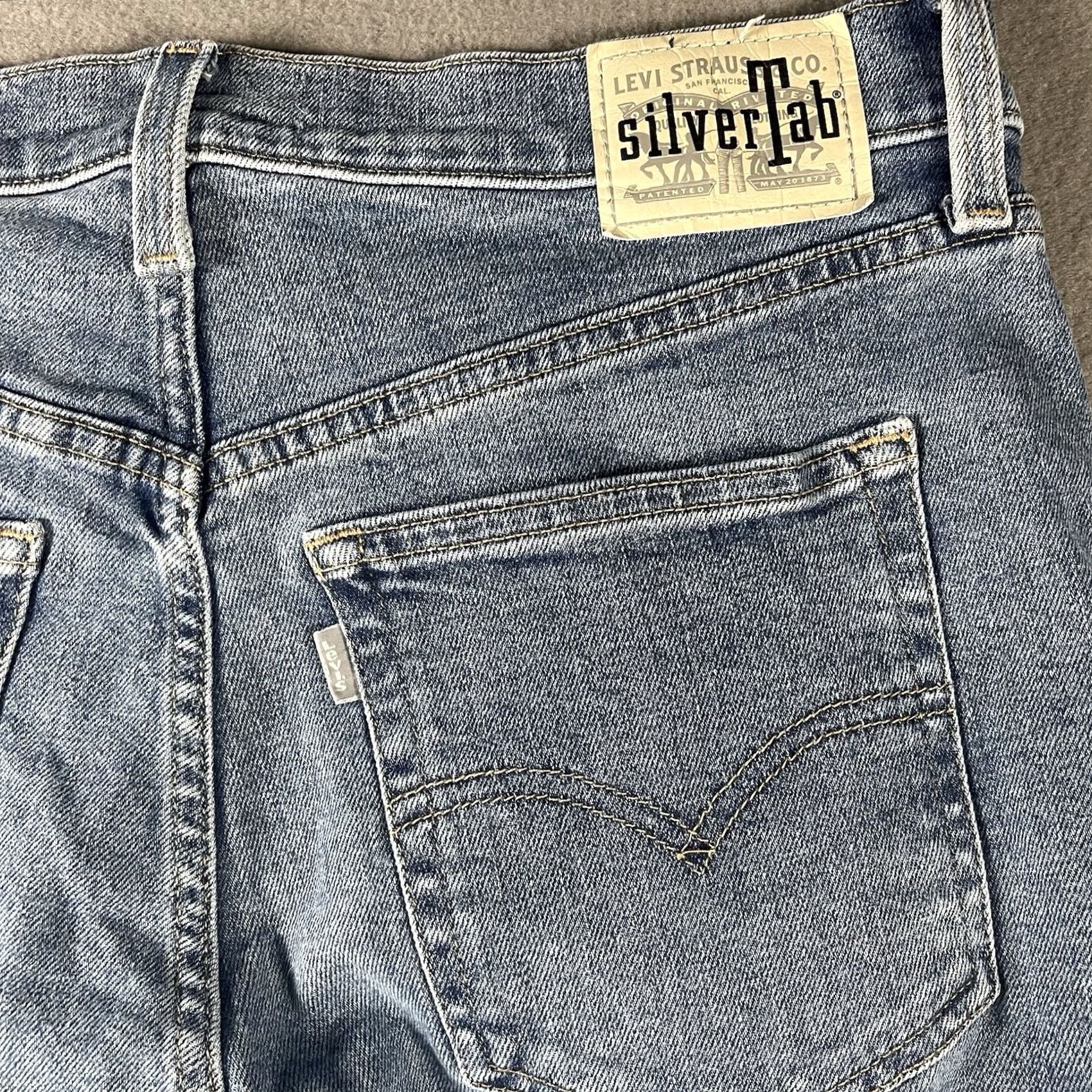 Levi's Levi'S Silver Tab Jeans Women 32x27 Blue High Rise Mom Jean Tapered Medium Wash Size 24" / US 00 / IT 34 - 5 Thumbnail
