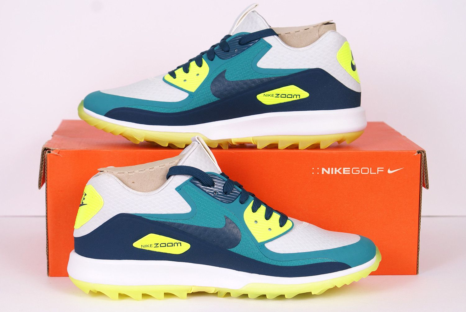 Nike 2016 Nike Air Zoom 90 IT VOLT RIO TURQUOISE Golf Shoes Size US 10 / EU 43 - 2 Thumbnail