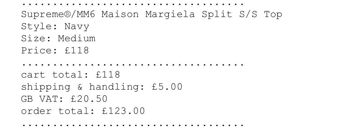 Maison Margiela × Supreme Supreme x mm6 split tee Size US M / EU 48-50 / 2 - 5 Thumbnail