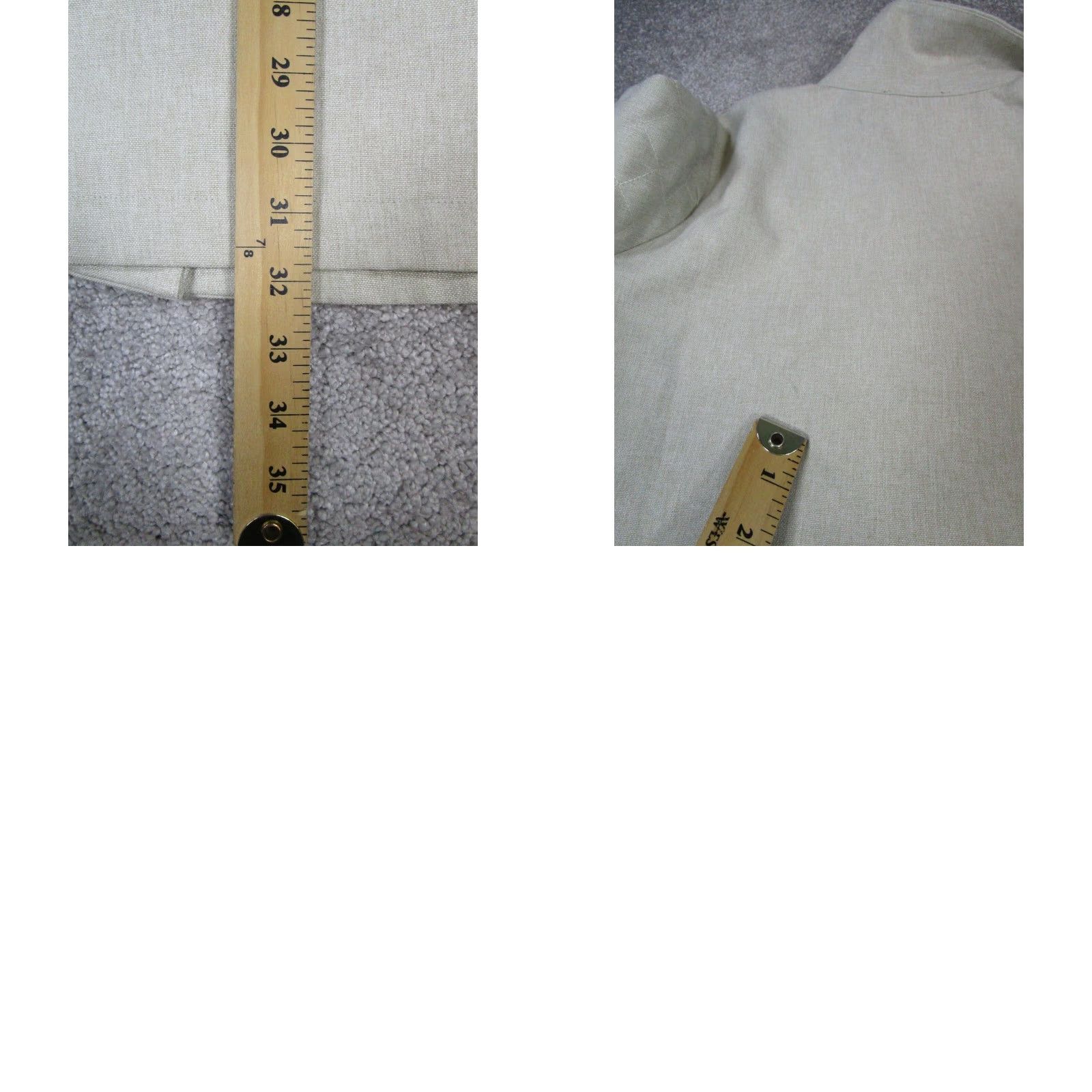 Vintage Tuckernuck Coat Womens Small Beige Jacket/Coat Long Overcoat Slim Regular Polyester Lining Button Short Sleeve Size S / US 4 / IT 40 - 8 Thumbnail