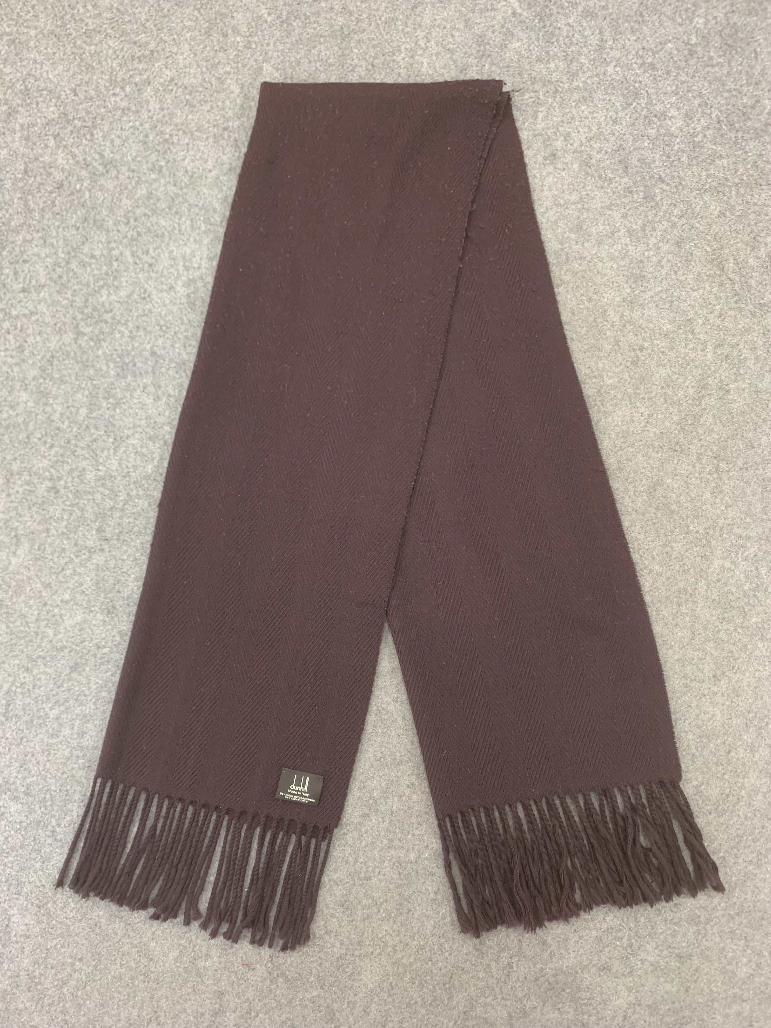Alfred Dunhill Dunhill Scarf Wool Cashmere Muffler Neck Wrap BL9131 Size ONE SIZE - 4 Thumbnail