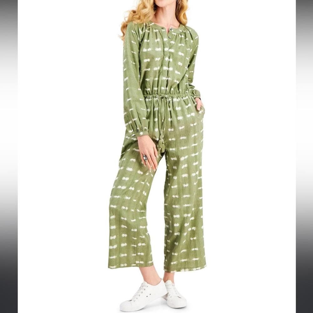 Designer Style & Co l Tie Dyed Textured Jumpsuit XS Size 26" / US 2 / IT 38 - 1 Thumbnail
