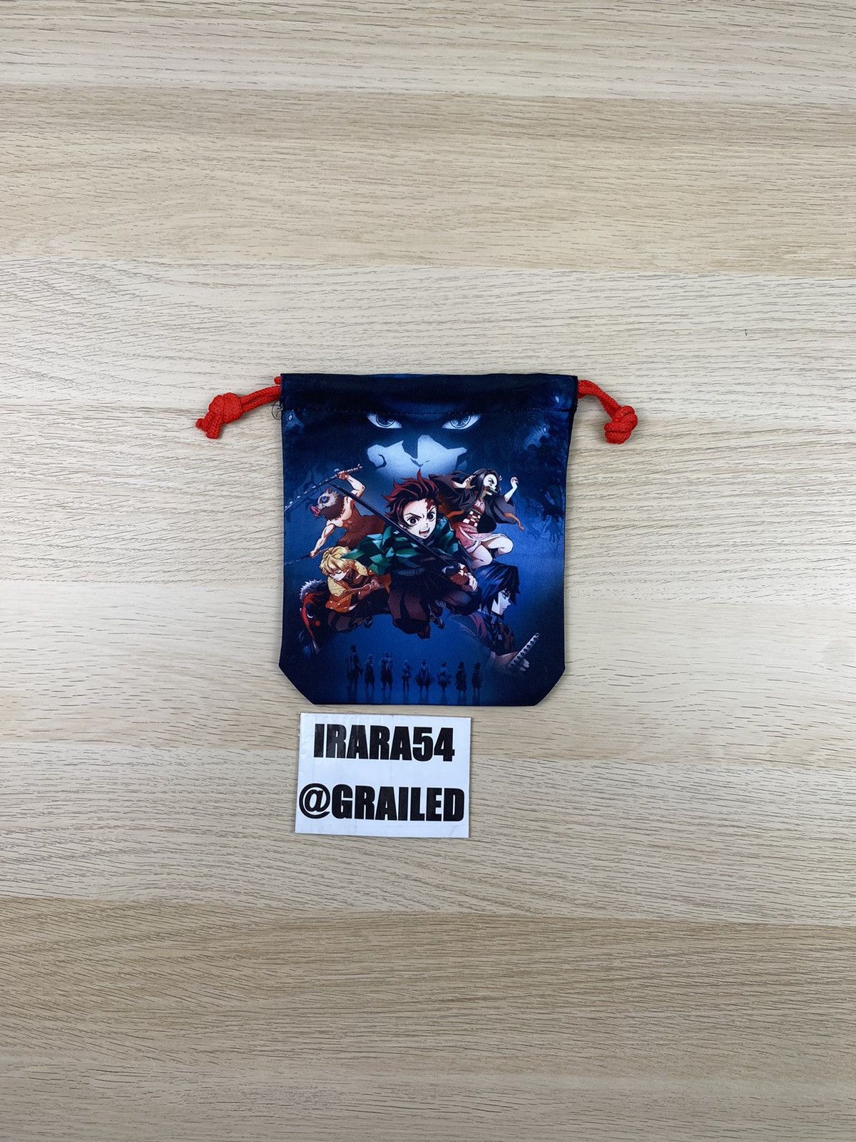 Anime Demon Slayer Drawstring Mini BAG B093 Size ONE SIZE - 6 Thumbnail