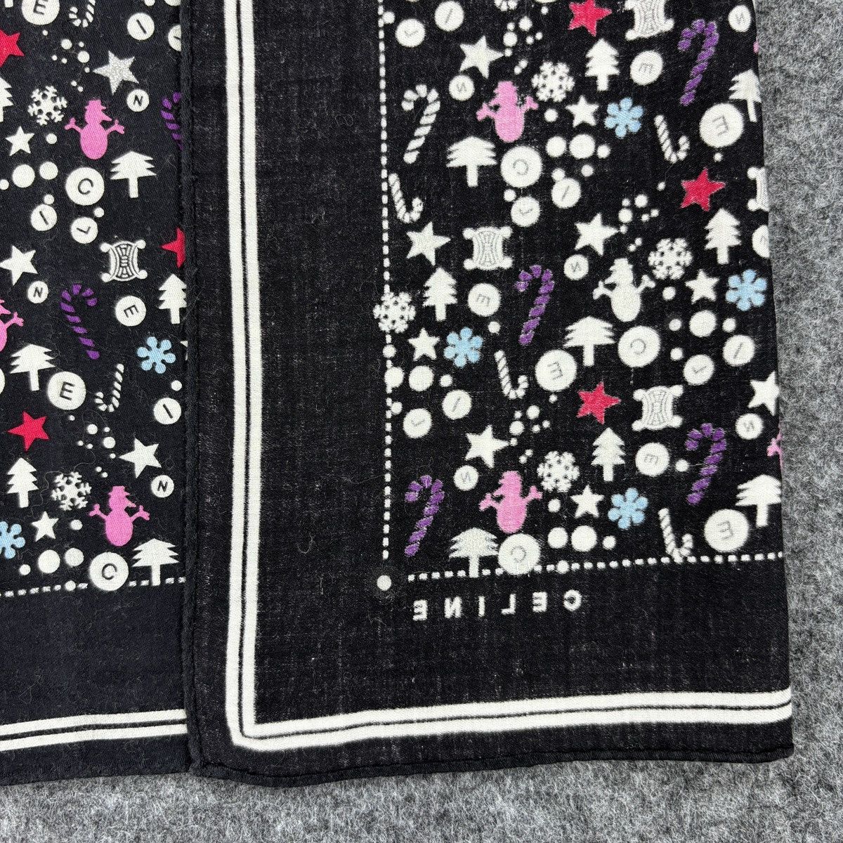 Vintage Celine Handkerchief # E062 # Bandana # Neckerchief Size ONE SIZE - 7 Thumbnail