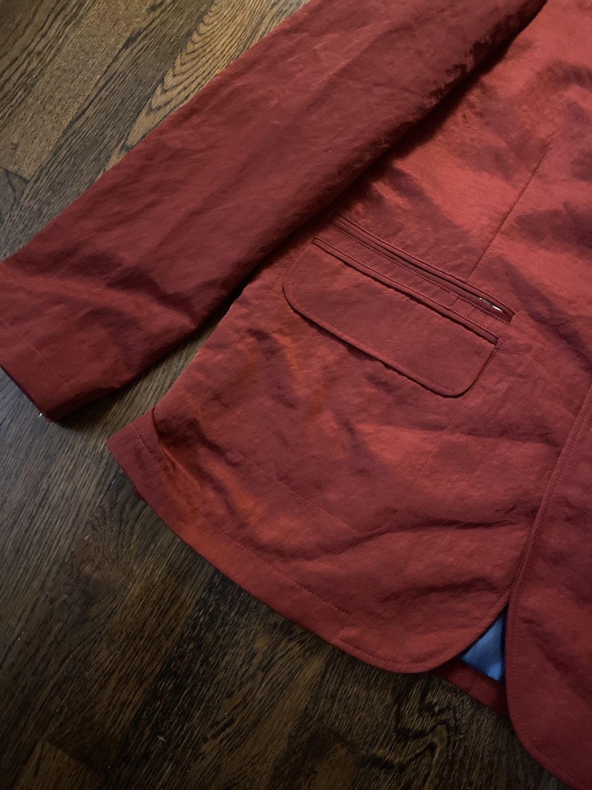Tres Bien Tres Bien Burgundy Blazer Size 40R Size Large Size 40R - 3 Thumbnail