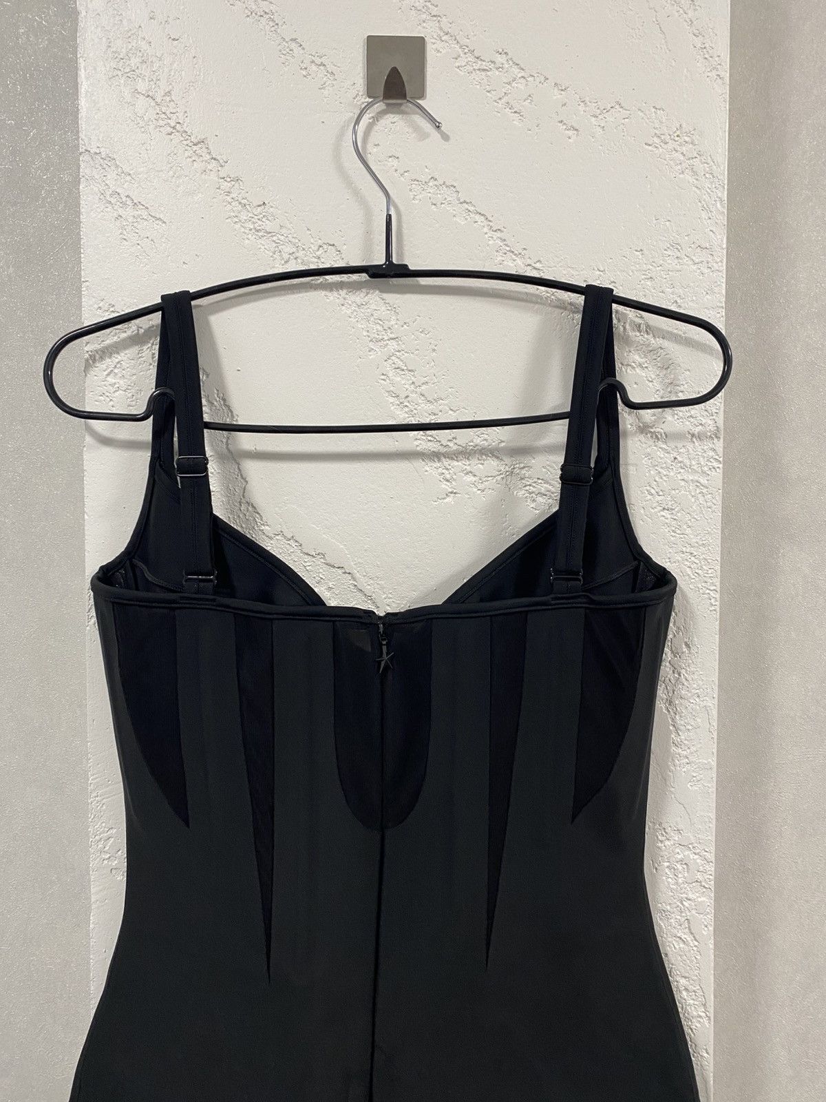 H&M 🖤 Mugler x H&M Black Corset Mini Dress Size S / US 4 / IT 40 - 9 Thumbnail