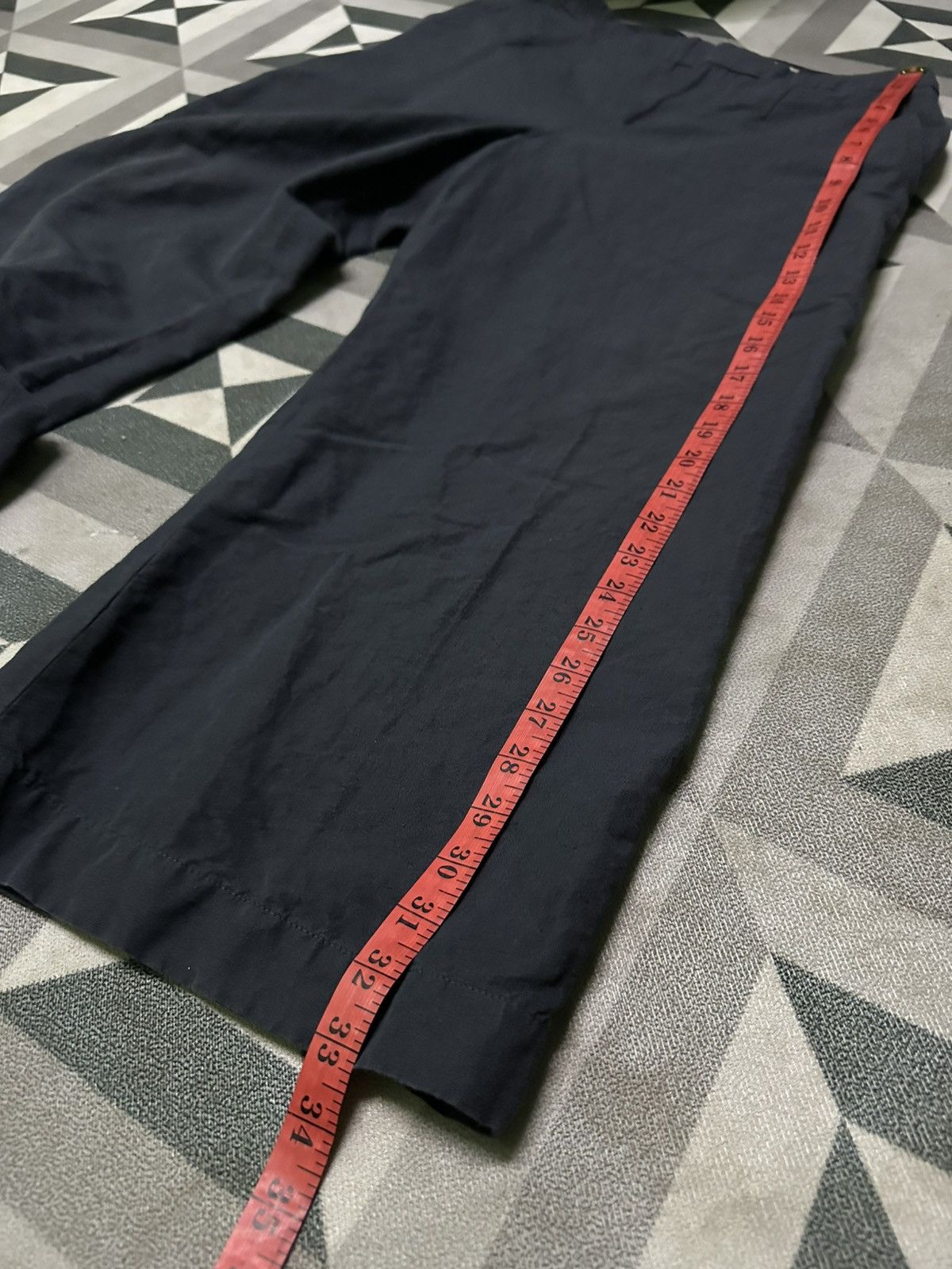 Margaret Howell Margaret howell Women's Linen Blend Crop Wide Pants in black Size 29" - 9 Thumbnail