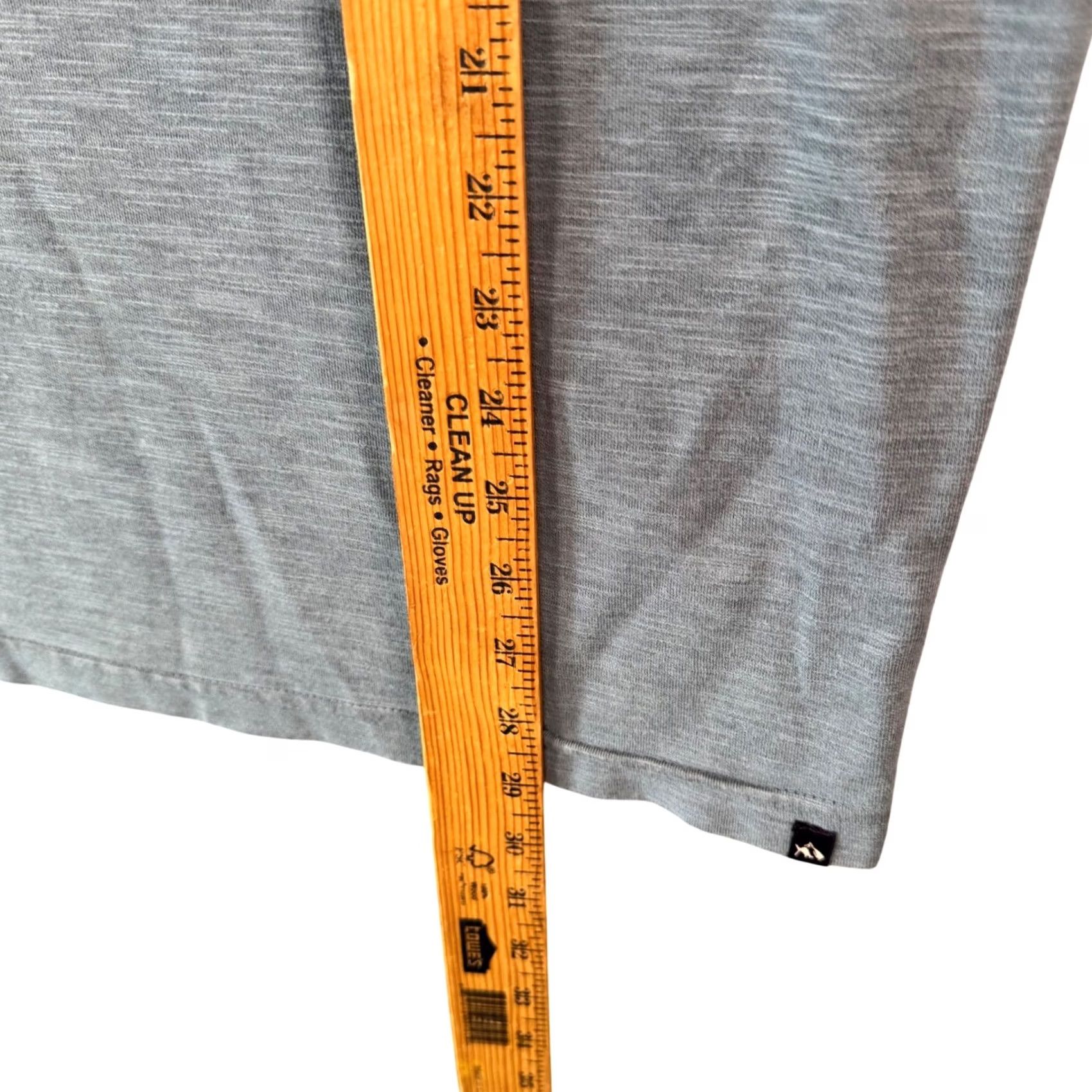 Vintage Fish Hippie Mens XL Blue Heather Quarter Zip Pullover Long Sleeve Performance Tee Size US XL / EU 56 / 4 - 6 Thumbnail