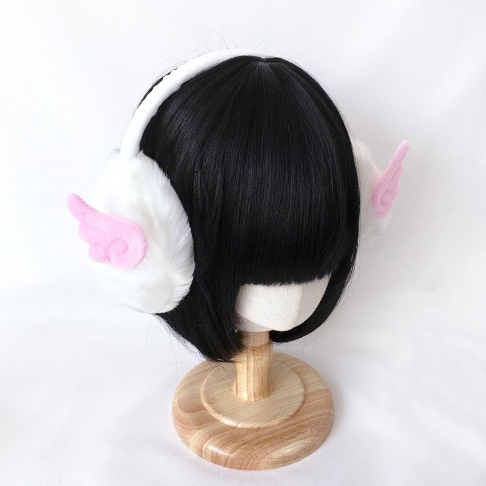 The Unbranded Brand Y2K Angel Wing Warm Plush Earmuffs Size ONE SIZE - 2 Thumbnail
