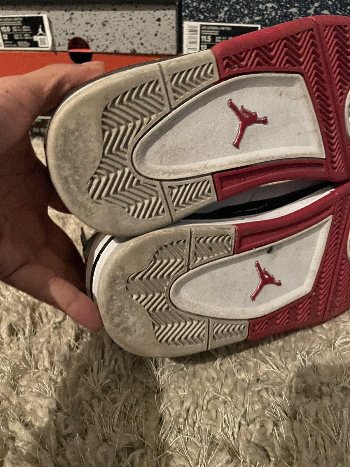 Jordan Brand Jordan 4 Fire Red Size US 8.5 / EU 41-42 - 9 Thumbnail