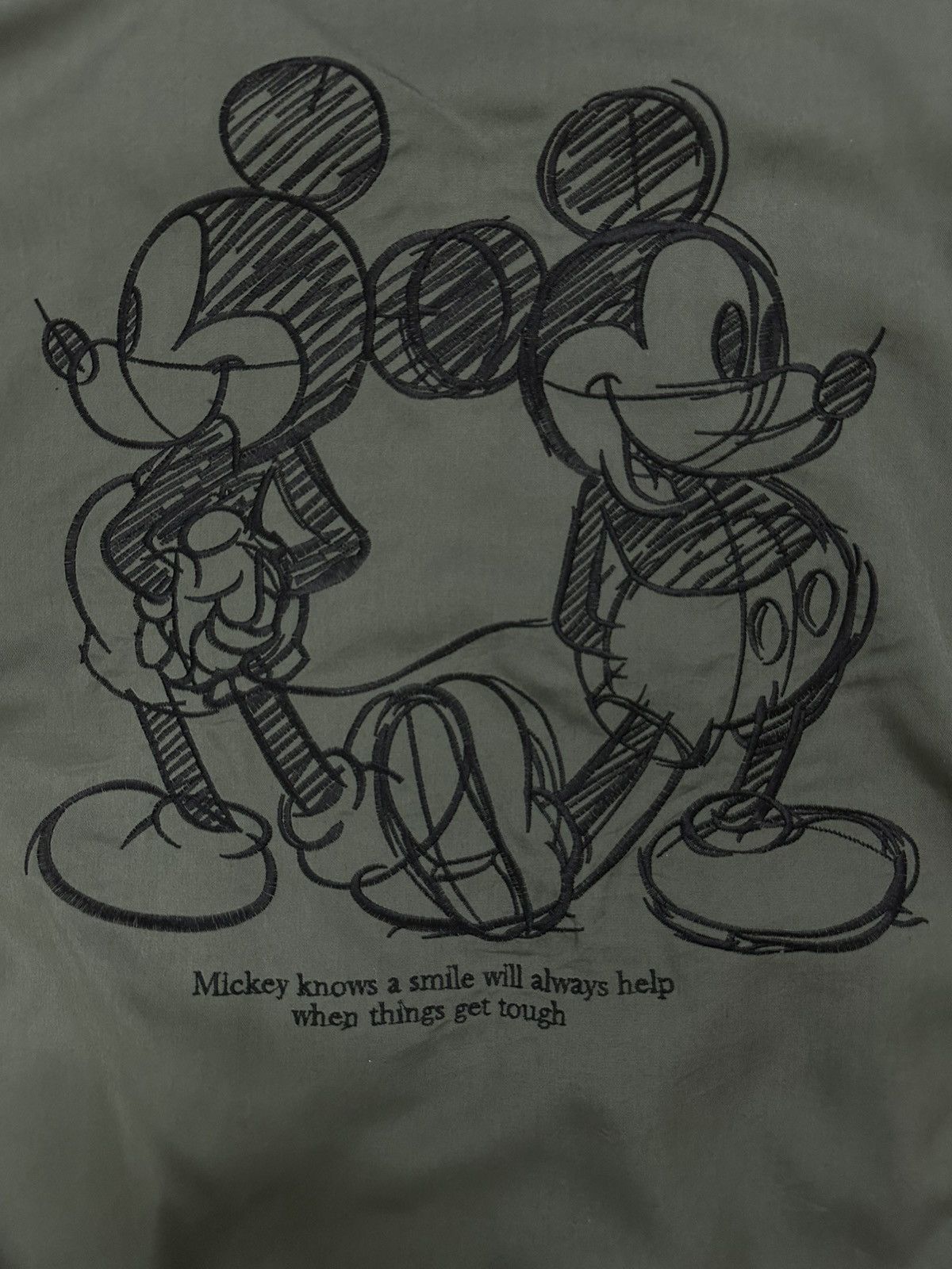 GU × Undercover Rare Beautiful GU Undercover Mickey Mouse Bomber Jacket Size US M / EU 48-50 / 2 - 11 Thumbnail