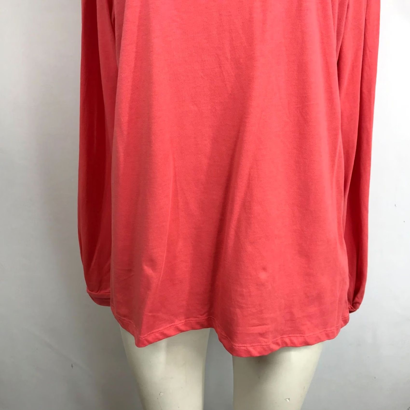 J.Crew J. CREW Women's XXL Pink Long Sleeve Blouse Ties In Back Cotton Top Shirt Size XXL / US 16-18 / IT 52-54 - 3 Thumbnail