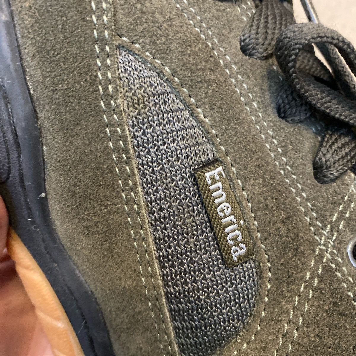 Emerica × Vintage Vintage 1990’s Emerica Chunky Olive Green Skate Shoes Size US 9.5 / EU 42-43 - 6 Thumbnail