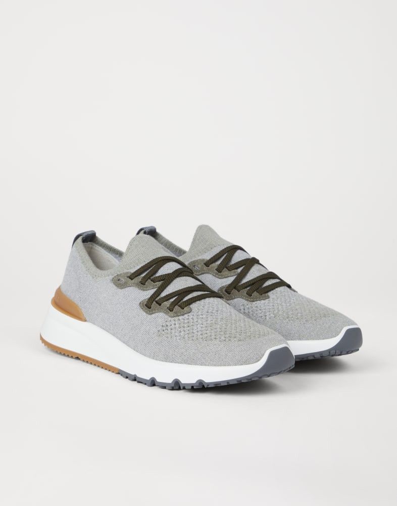 Brunello Cucinelli o1w1db10825 Pair Of Sneakers in Beluga Grey Size US 11 / EU 44 - 2 Thumbnail