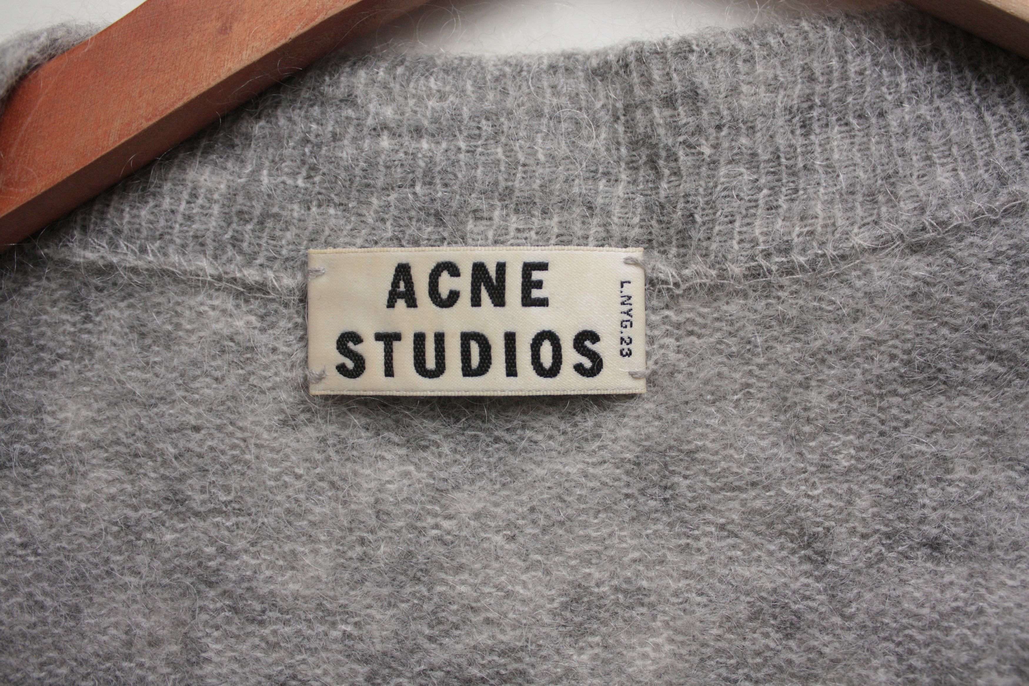 Acne Studios Acne Studios Raya Mohair PAW13 Grey Long Cardigan XS Size XS / US 0-2 / IT 36-38 - 5 Thumbnail
