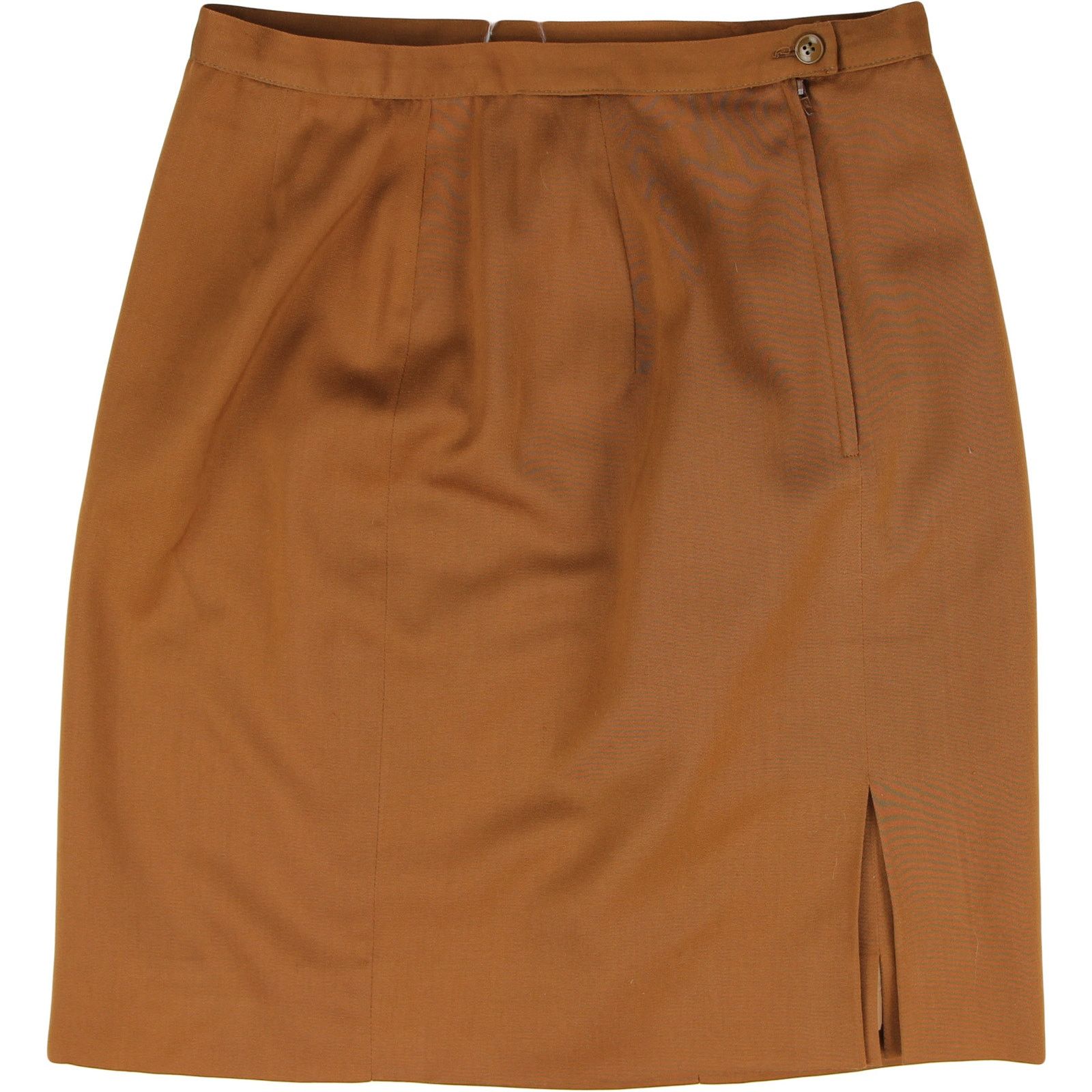 Cacharel Cacharel Retro Mod Brown Wool Skirt 27 Size 27" / US 4 / IT 40 - 8 Thumbnail