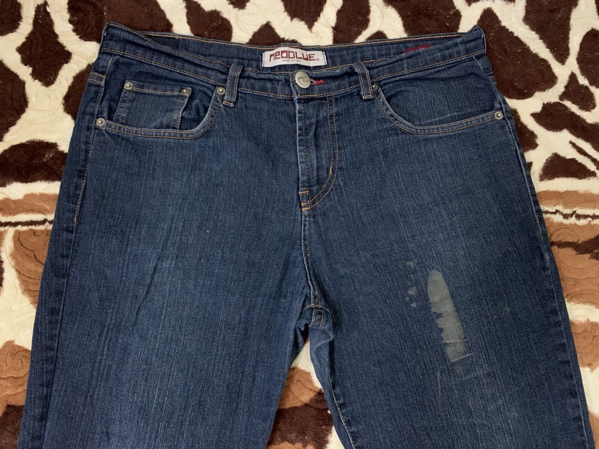 Vintage LAST DROP#Neo Blue Denim Made In Usa Size US 35 - 10 Thumbnail