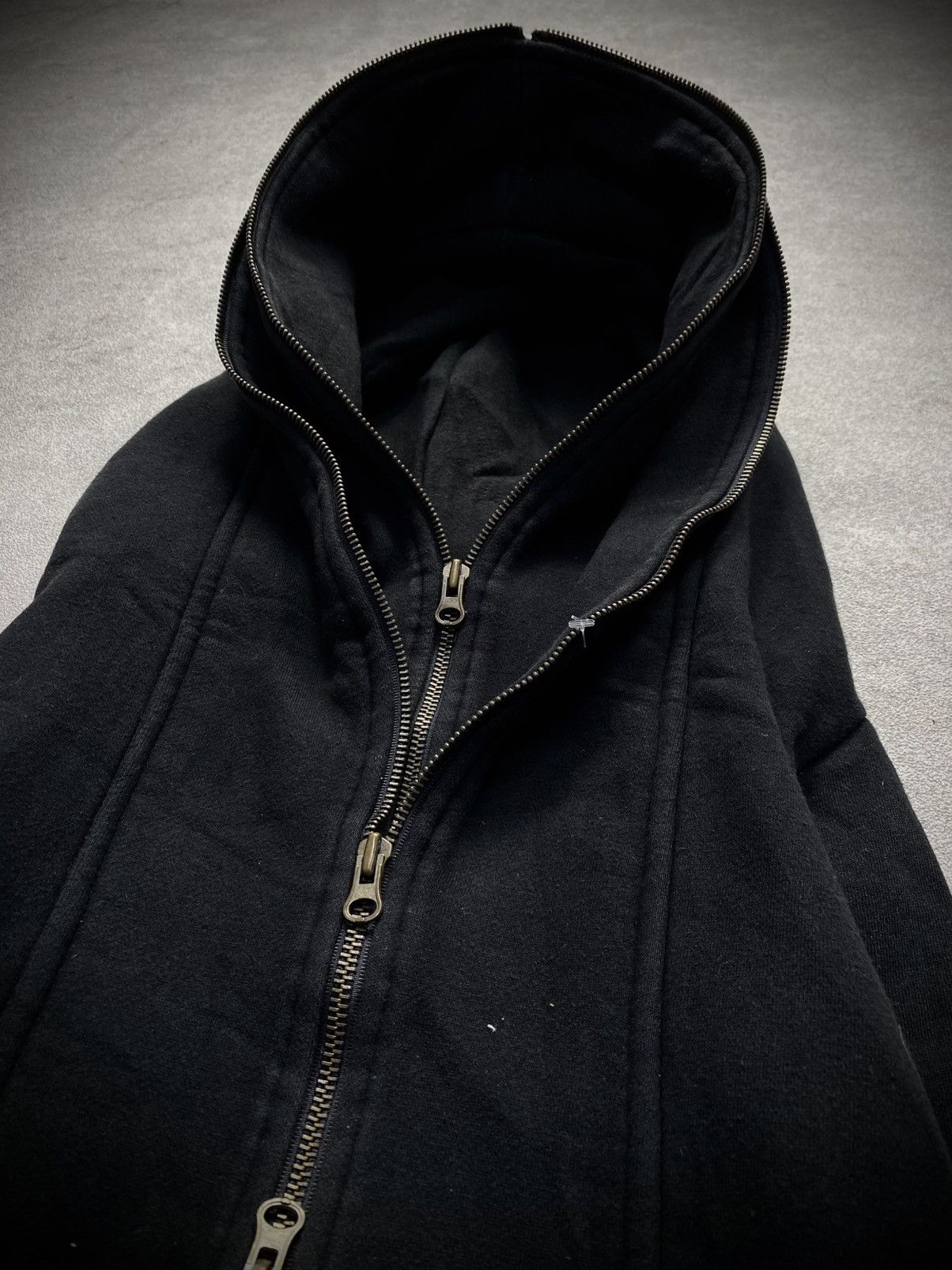 If Six Was Nine 00s Double Zipper in-out Heavywight Hoodie Size US M / EU 48-50 / 2 - 3 Thumbnail