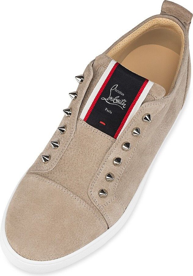 Christian Louboutin os11x0125 F.A.V. Fique A Vontade Suede Low-Top Sneakers Size US 11 / EU 44 - 4 Thumbnail