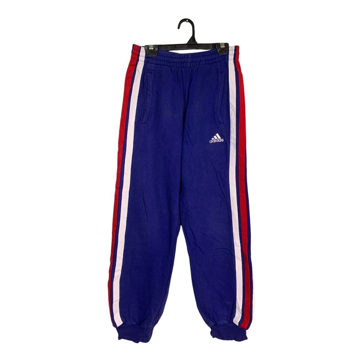 Adidas × Vintage Rare Design Vintage Adidas France Stripe Jogger Pants Size US 26 / EU 42 - 2 Thumbnail