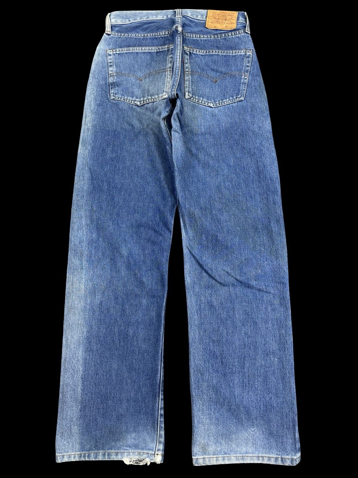 Levi's Vintage 90s Levis Big E 501 Selvedge Denim F928 Size US 27 - 2 Thumbnail