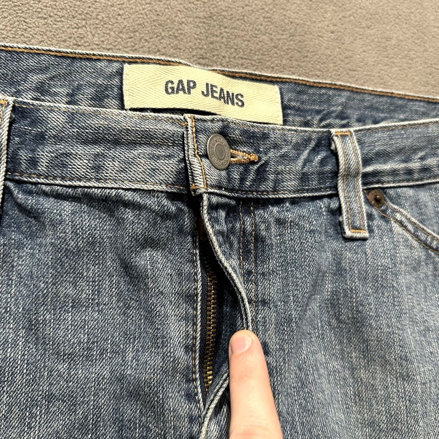 Gap Gap Denim Mini Skirt Womens XL Blue Faded y2K GUC Size 40" / US 18 - 3 Thumbnail