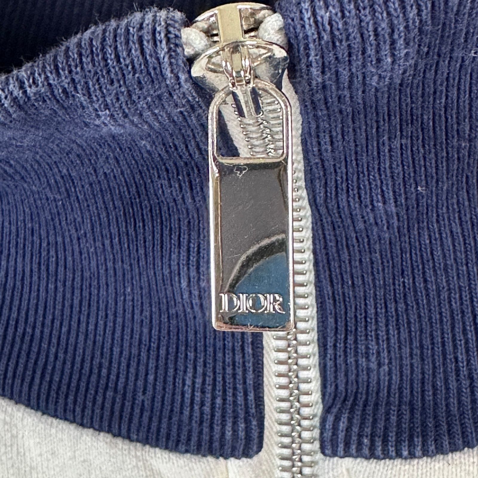 Dior Kenny Scharf White/Navy Zip-Up Sweatshirt Size US XL / EU 56 / 4 - 6 Thumbnail