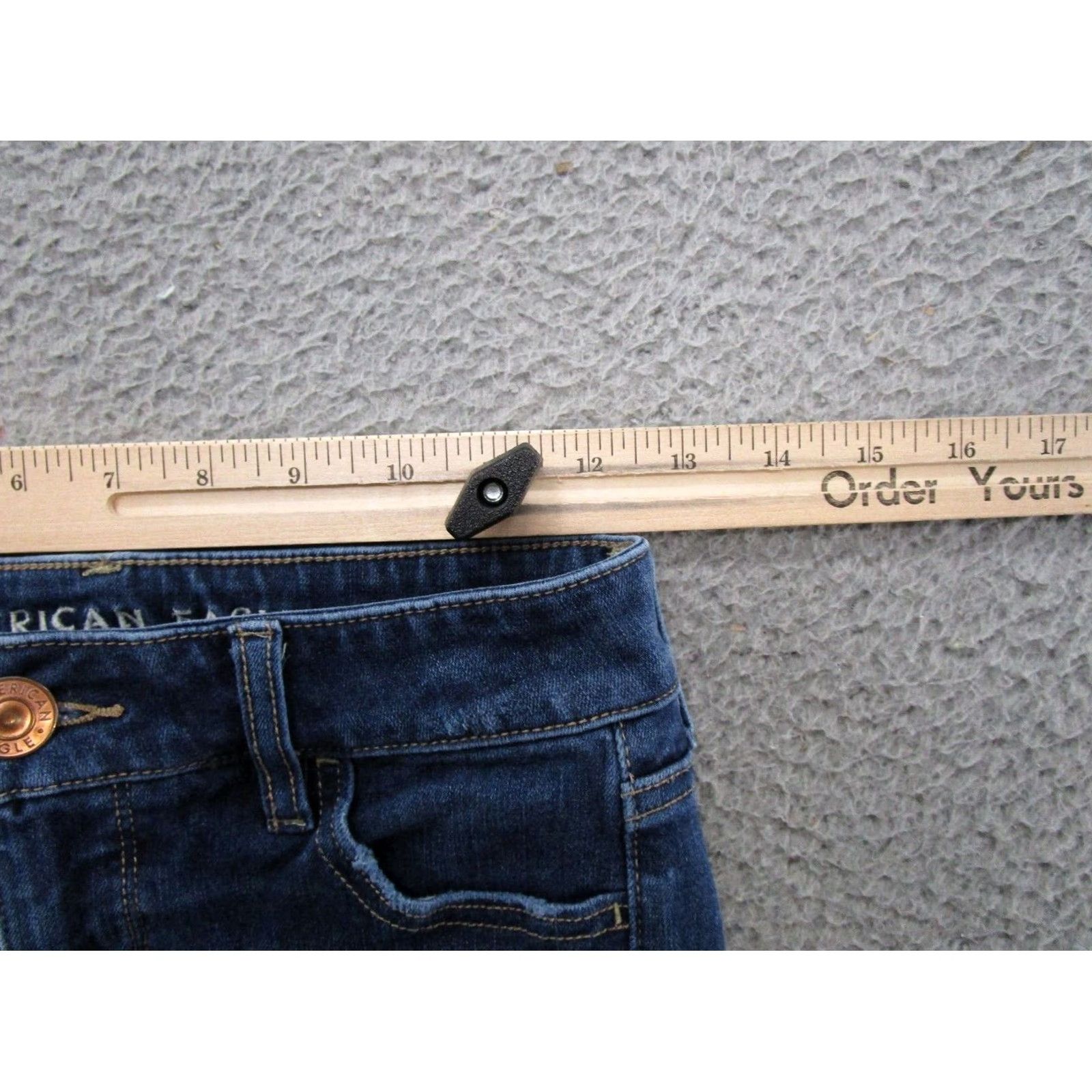 American Eagle Outfitters American Eagle Women's Blue Stretch Dream Jean Jegging Size 0 Short Distressed Jegging Jeans Women XS-Short Size 25" / US 0 / IT 36 - 7 Thumbnail