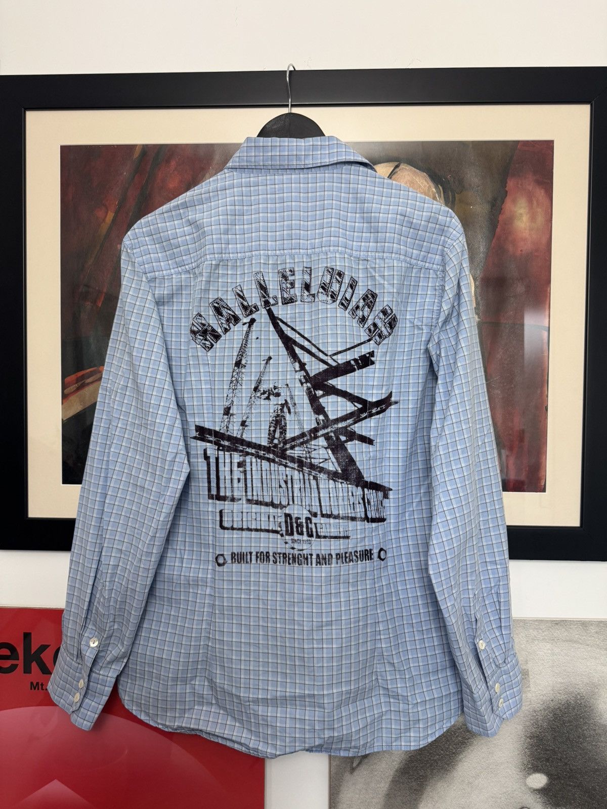 Dolce & Gabbana Dolce Gabbana D&G Vintage Y2k Plaid Shirt 00s Halleluiah Size US XL / EU 56 / 4 - 1 Thumbnail