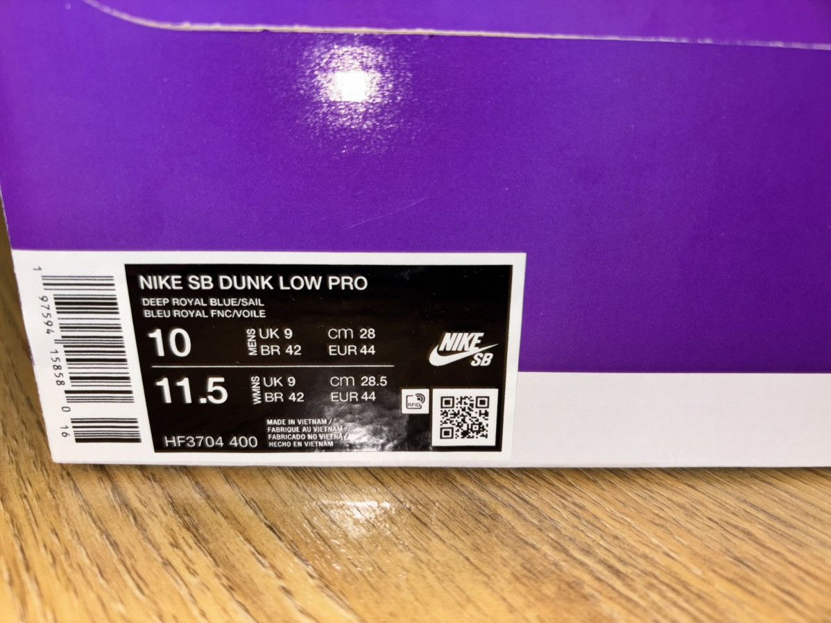 Nike Nike SB Dunk “Royal Blue” Size US 10 / EU 43 - 5 Thumbnail