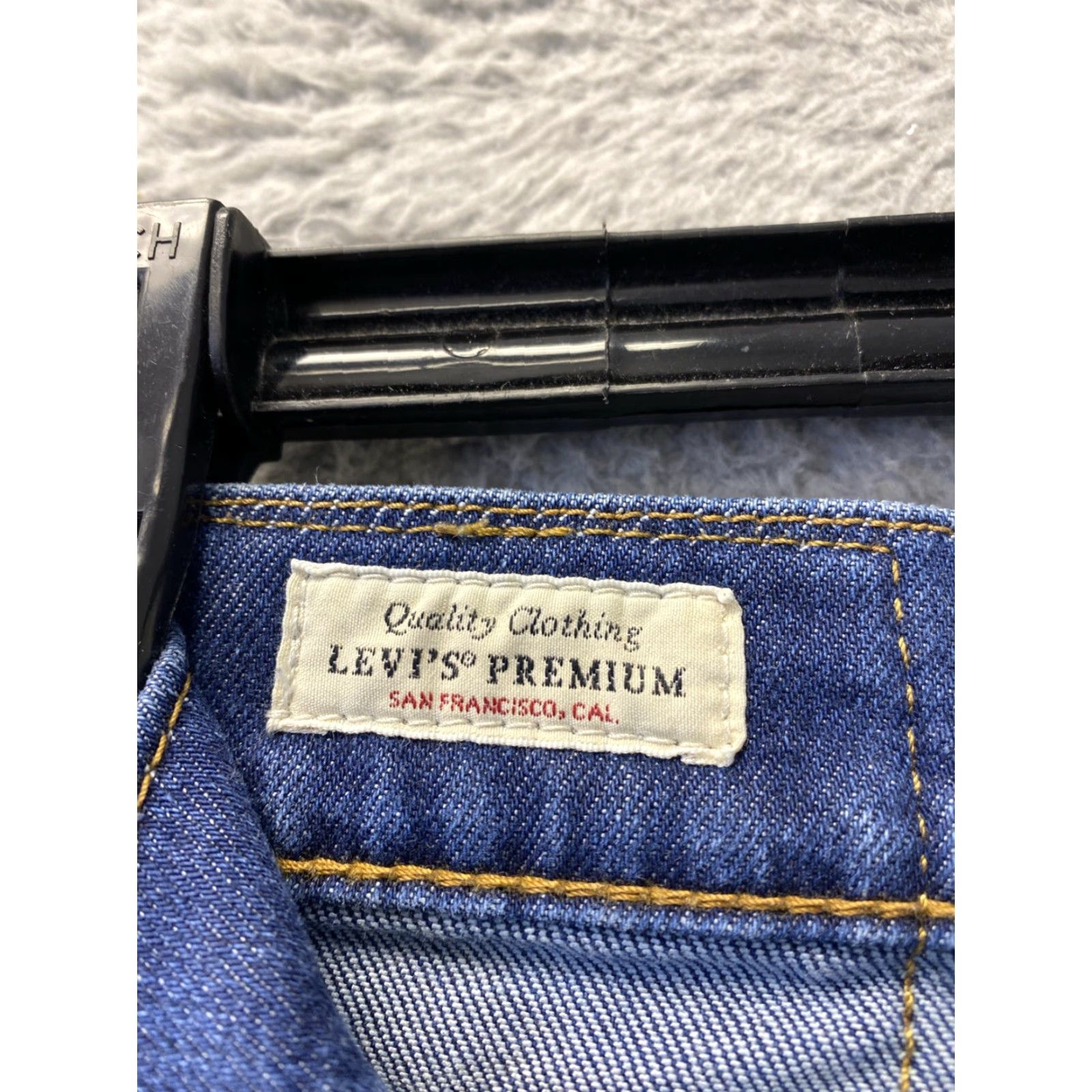 Levi's Levi’s Jeans 511 Big E Men Regular 33x34 Blue Denim Zip Button Straight Leg USA Size US 33 - 5 Thumbnail