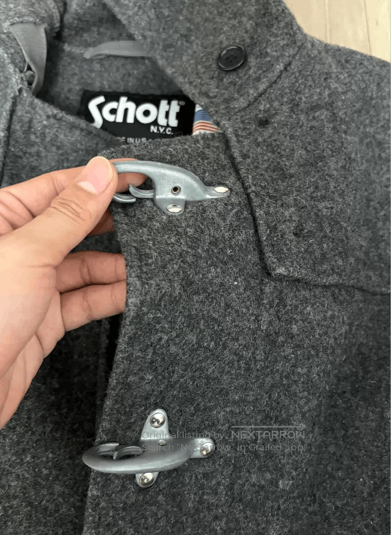 Schott Schott Lobster buckle airplane buckle American wool coat Size US M / EU 48-50 / 2 - 3 Thumbnail