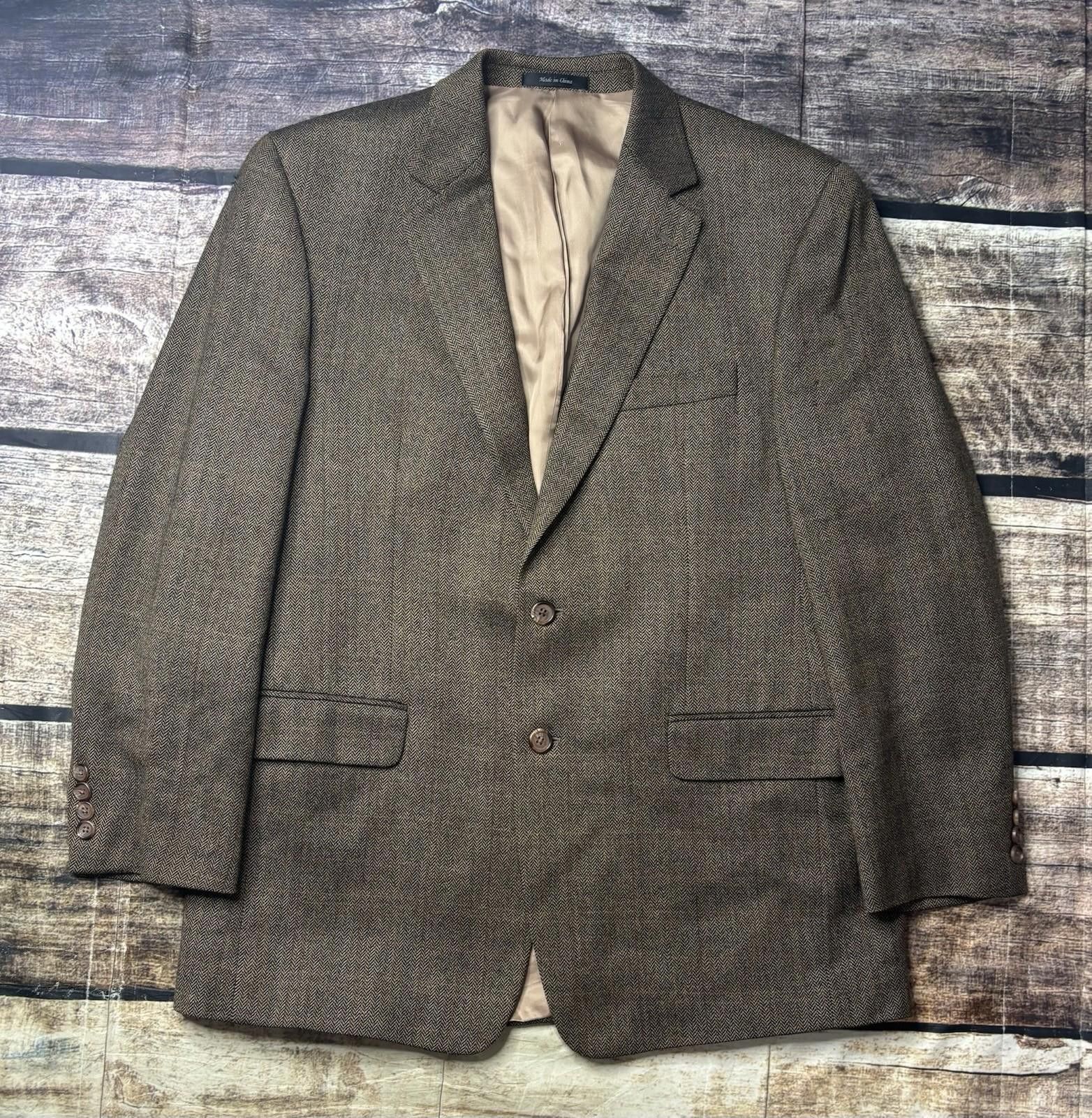 Lauren Ralph Lauren Lauren Ralph Lauren Blazer Jacket Mens 41R Lambswool Size 42R - 1 Thumbnail