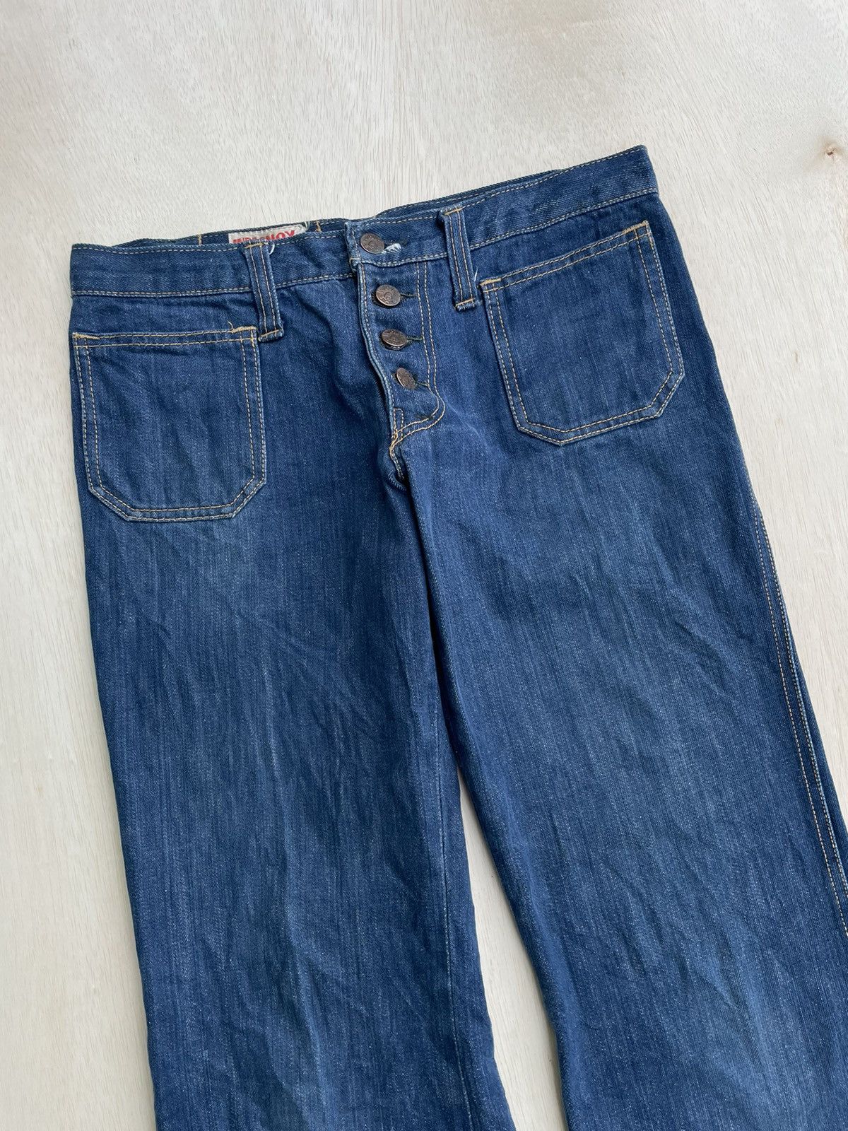 If Six Was Nine × Japanese Brand × Vintage Vintage Flare Indianax Jeans Bootcut Size 30" / US 8 / IT 44 - 2 Thumbnail