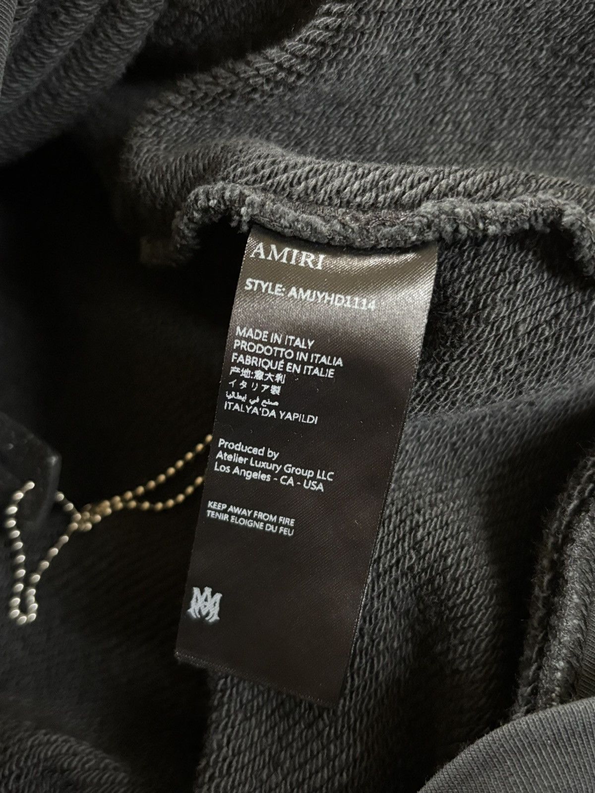 Amiri Amiri Crystals Oversized Zip-Up Hoodie - Size Small Size US S / EU 44-46 / 1 - 6 Thumbnail
