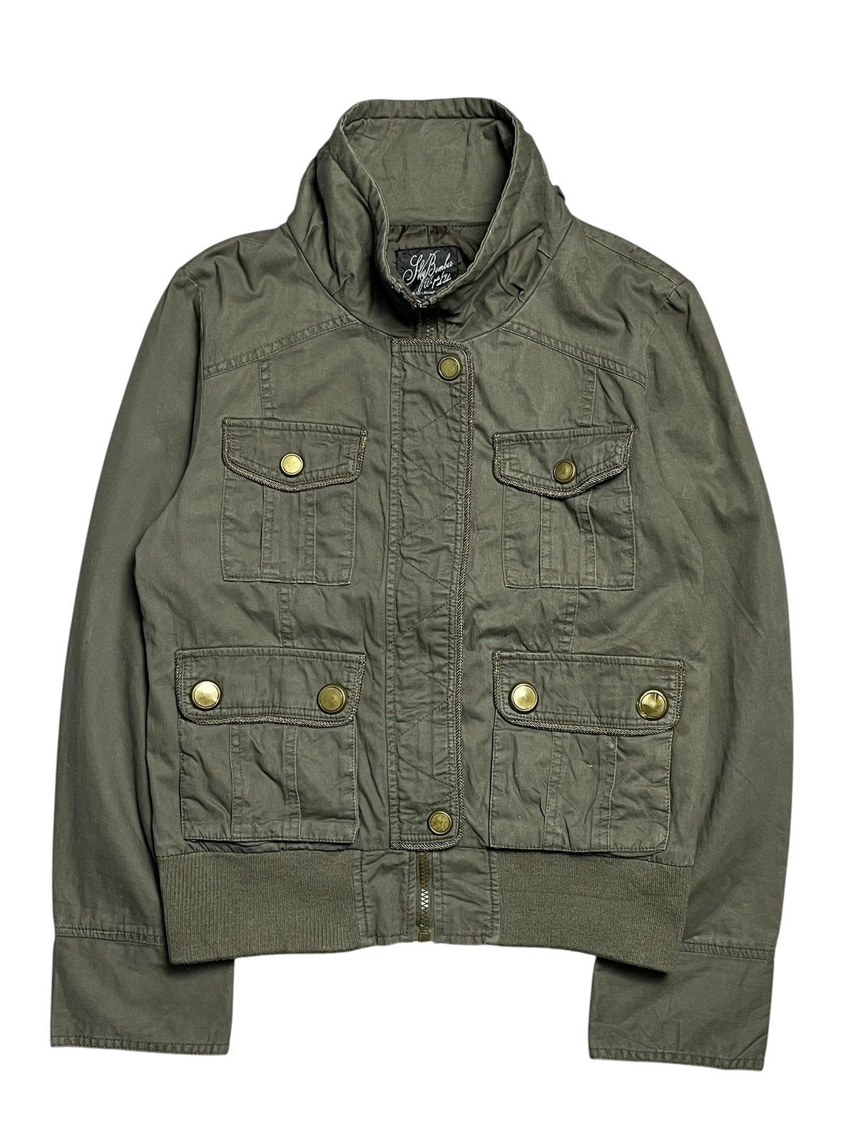 14th Addiction 2000’s Sly Bomber - Cyber Military Cargo Jacket Size US M / EU 48-50 / 2 - 1 Thumbnail