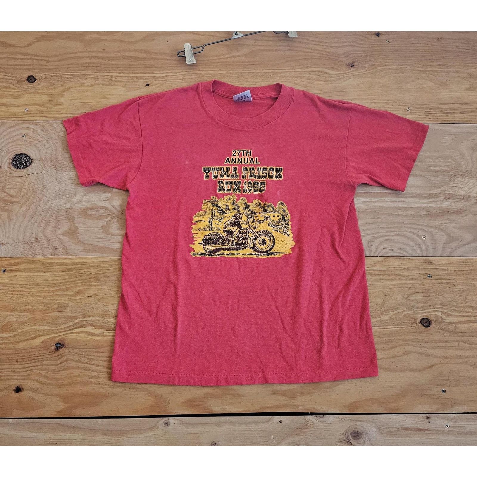 Other 80s Harley Davidson Yuma Prison Run Squirrels Red Shirt Sz M Size US M / EU 48-50 / 2 - 1 Thumbnail