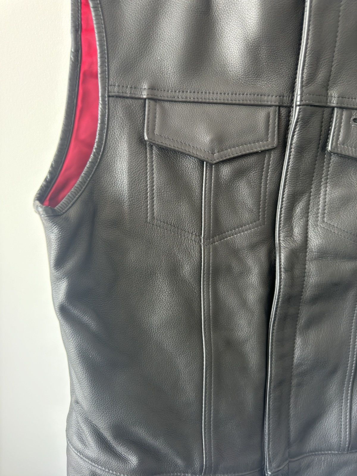 Joe's Joes Leather Motorcycle Vest Size US XL / EU 56 / 4 - 4 Thumbnail