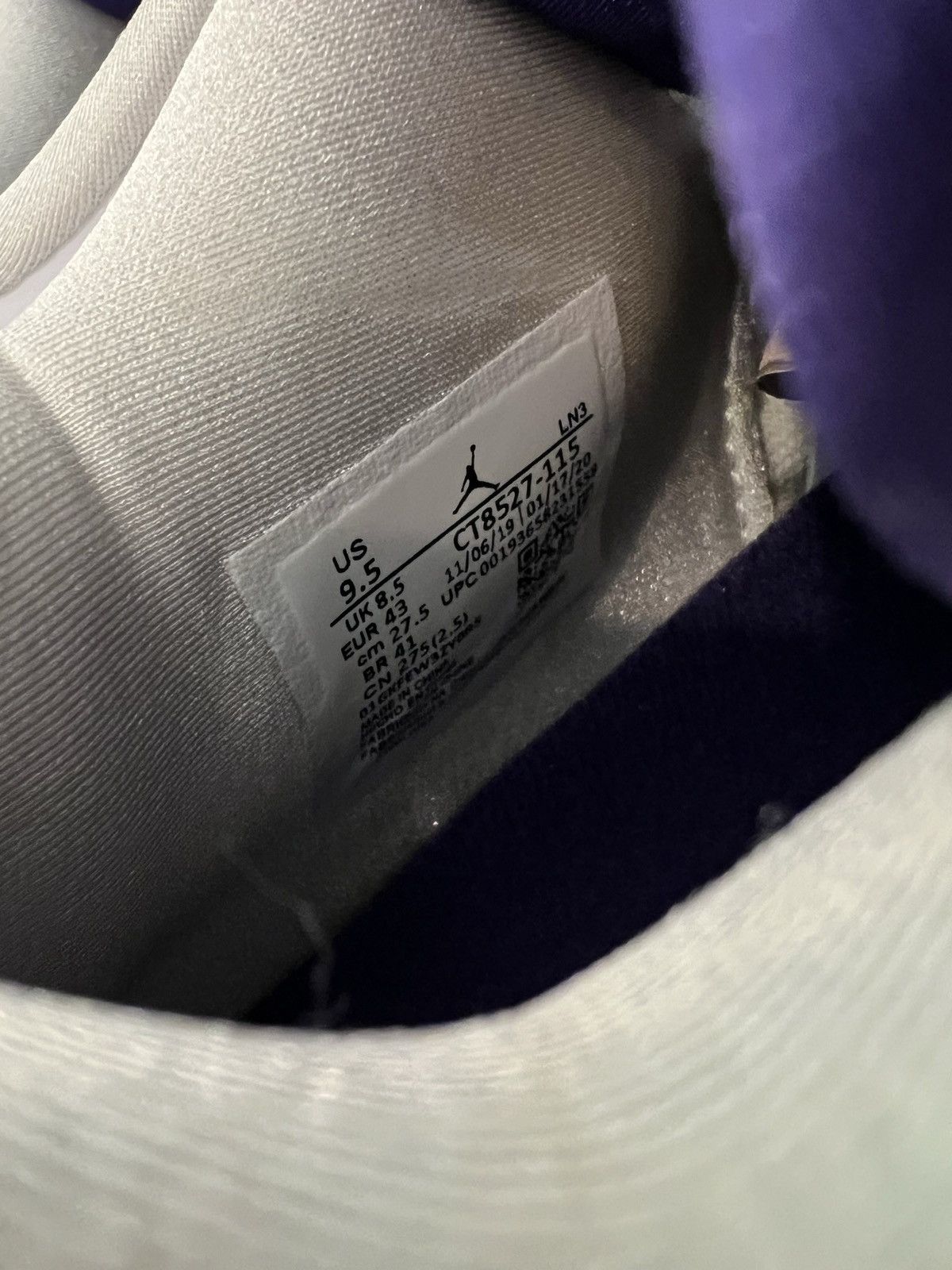 Jordan Brand × Nike Jordan 4 Retro Metallic Purple Size US 9.5 / EU 42-43 - 6 Thumbnail