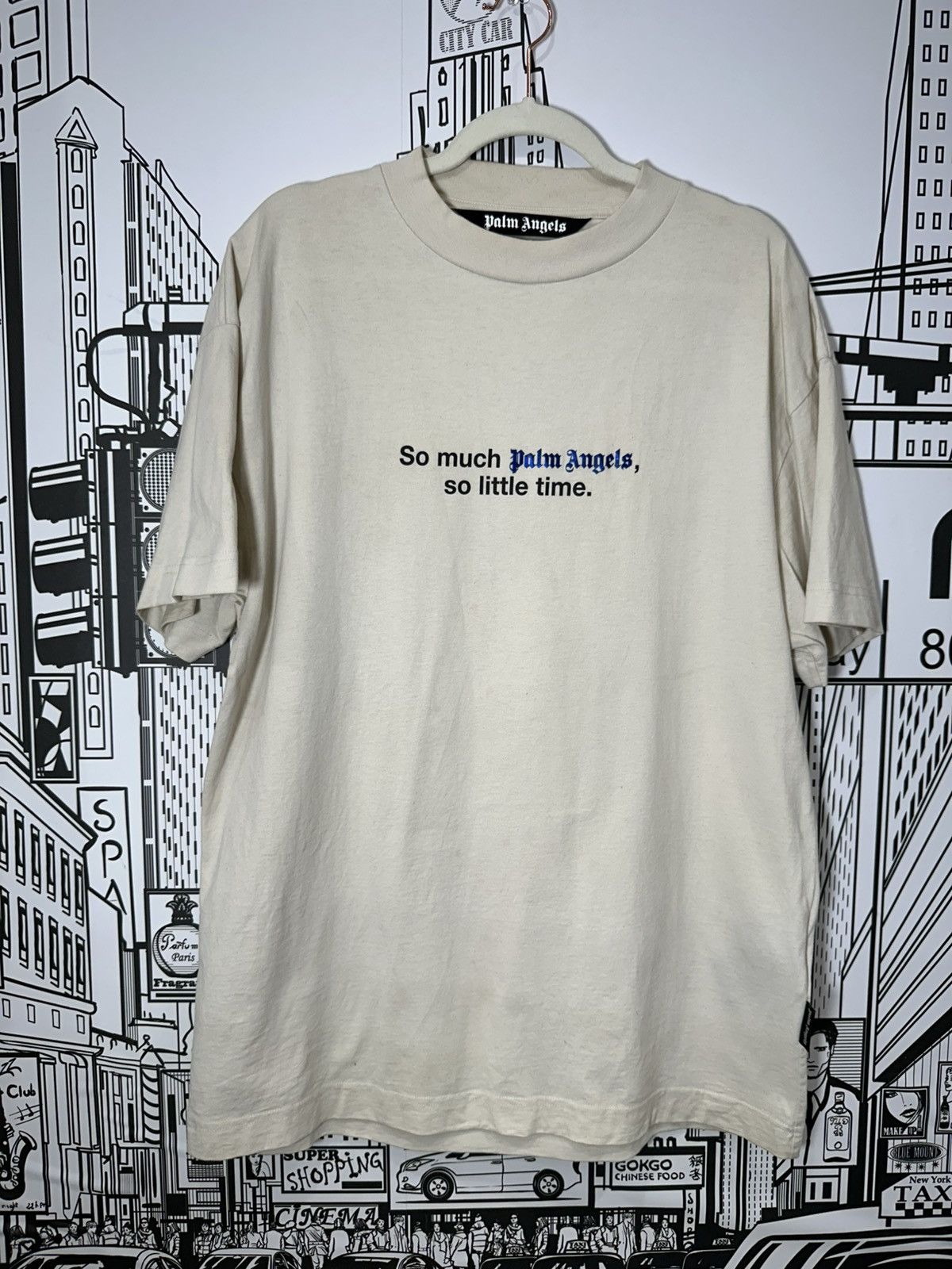 Palm Angels Palm Angles So Little Time Tee XL Aqua/Tan Size US XL / EU 56 / 4 - 1 Thumbnail