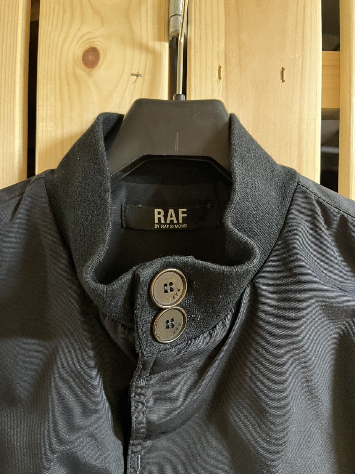 Raf by Raf Simons RAF by Raf Simons Cropped Button Bomber Jacket Size US S / EU 44-46 / 1 - 1 Thumbnail