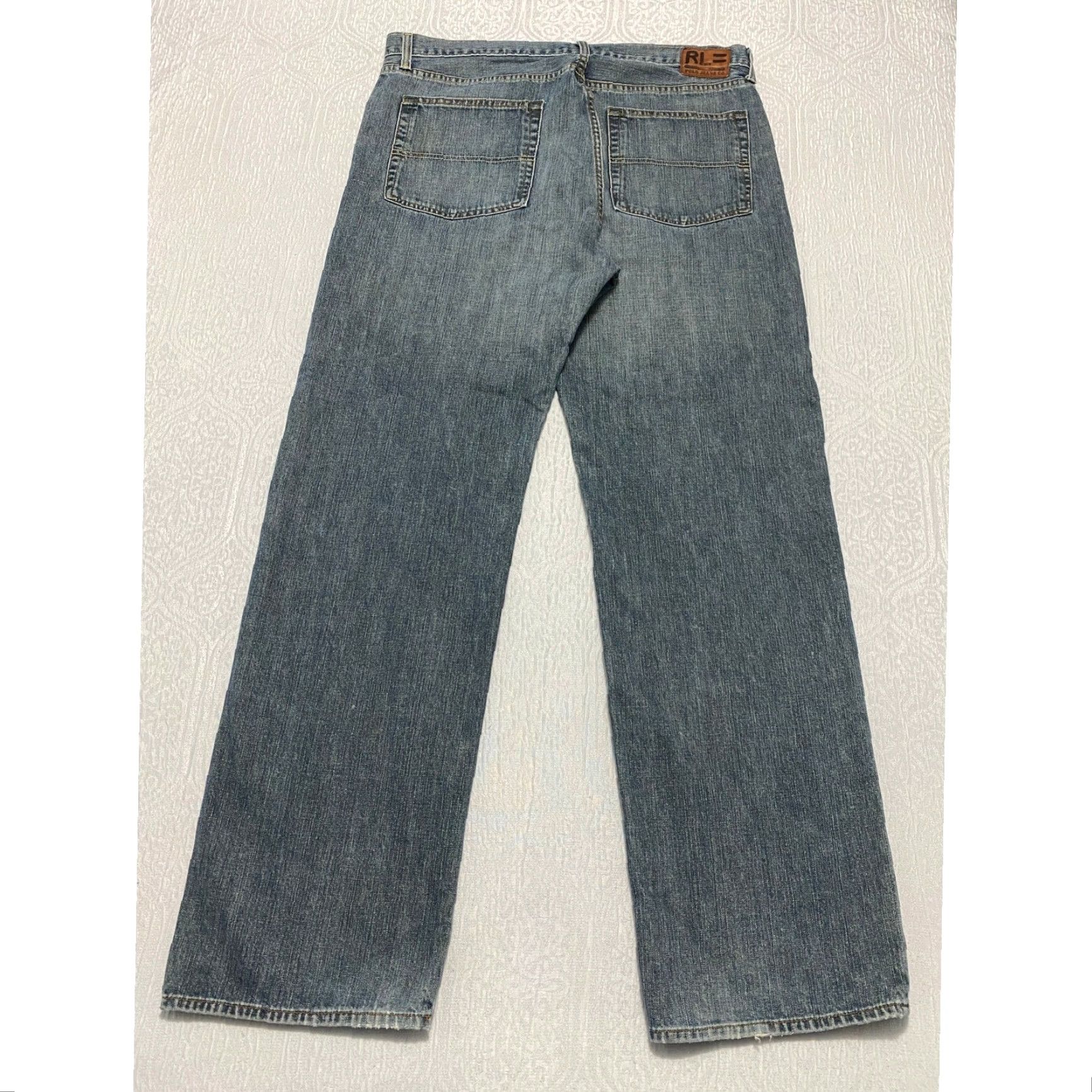 Vintage VINTAGE Polo Jeans Co Ralph Lauren Hayden Jeans Button Fly Blue 36x32 Men Straight Denim Cotton 5-Pocket Mens Size US M / EU 48-50 / 2 - 7 Thumbnail