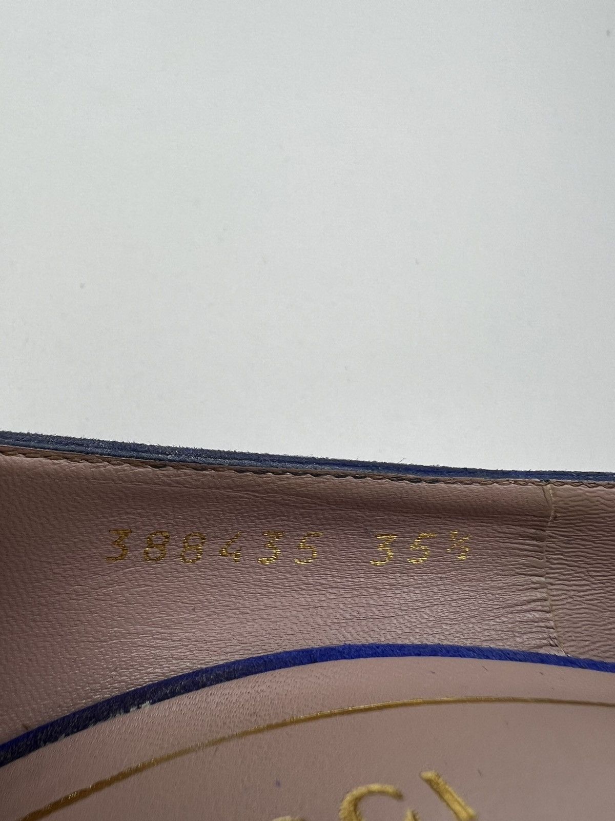 Gucci GUCCI Heels Suede Shoes HORSEBIT Pointed Toe Blue Wmn’s Size US 5.5 / IT 35.5 - 15 Thumbnail