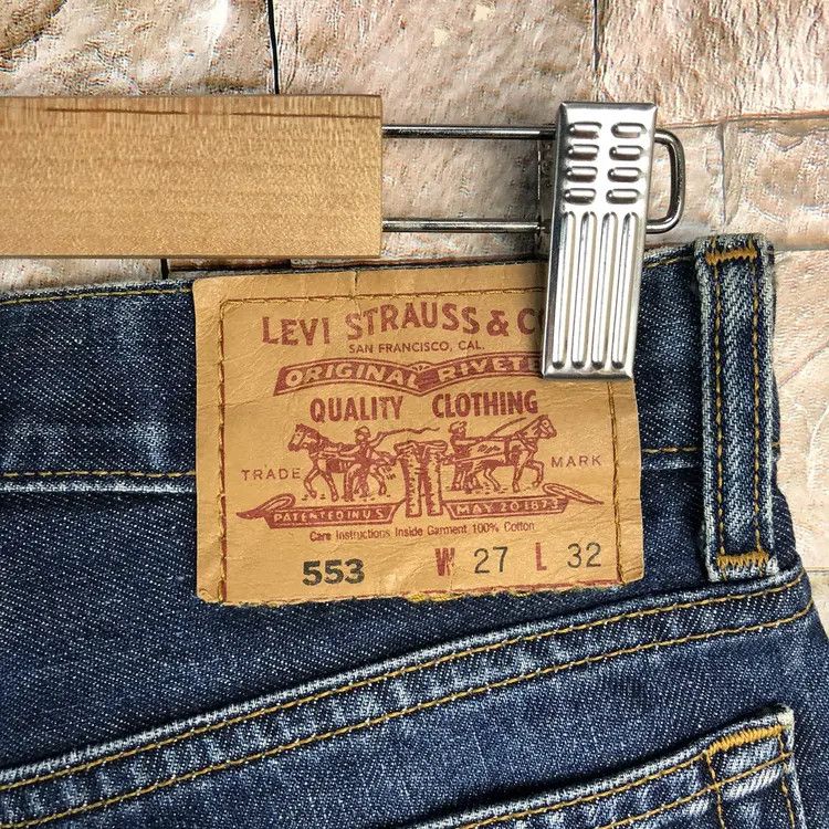Levi's DL 553 Levis patchwork Distressed ripped Denim jeans #A135 Size US 28 / EU 44 - 22 Thumbnail