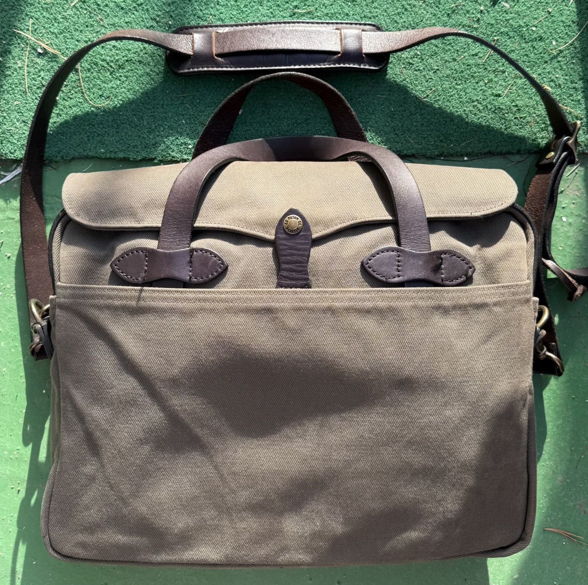 Filson Filson 256 Original Briefcase Otter Green USA Size ONE SIZE - 1 Thumbnail